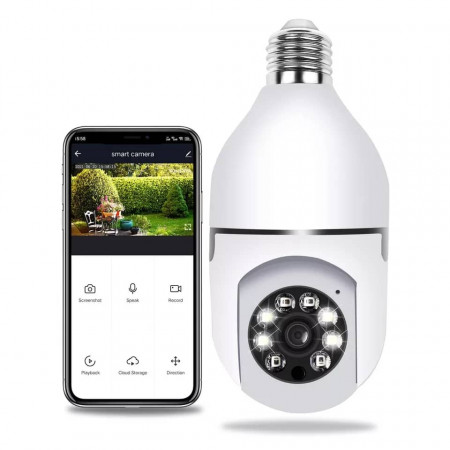 PTZ Bulb System 360 Degree IP Camera