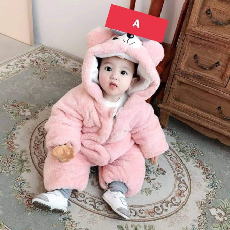 Baby Jumpsuit Pink Color (০ থেকে ৩ বছর )