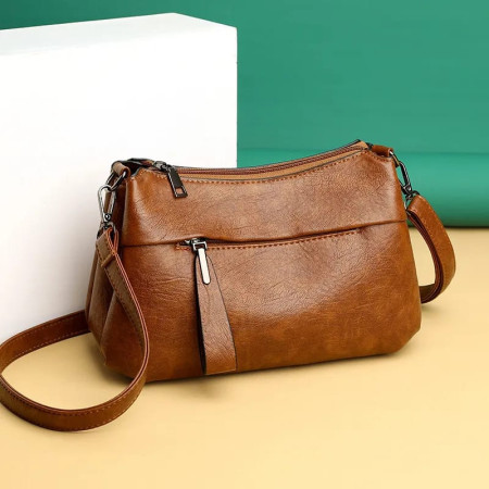 Korean bag atipasial leather ( brown  colour )