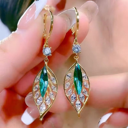 Green Leaf Earings for Women