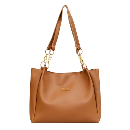 Signature Classic shoulder women's tote bags (brown)