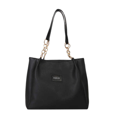 Signature Classic shoulder women's tote bags(Black)