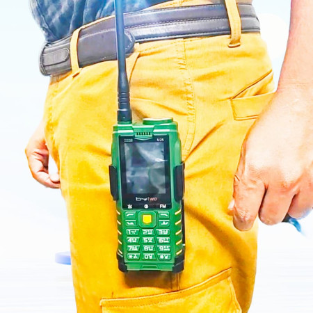 (Green Color) 4 sim Walkie Talkie Mobile