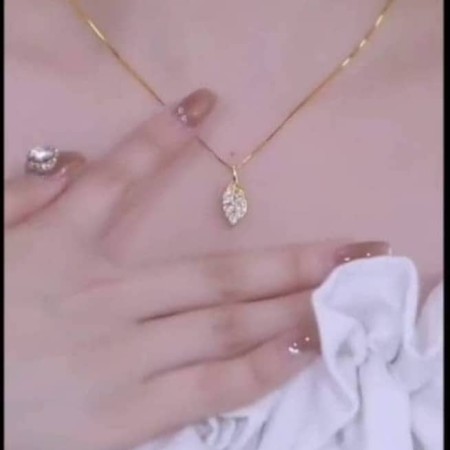 Gold plated Pata locket chain Tik