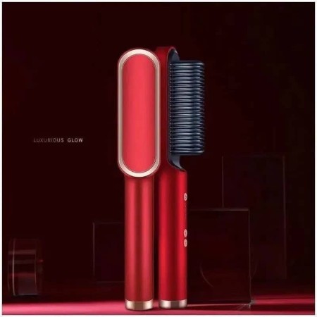 Smart hair straightener brush