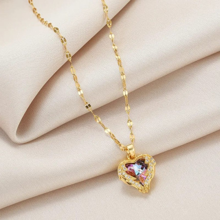 Gold plated Love locket chain