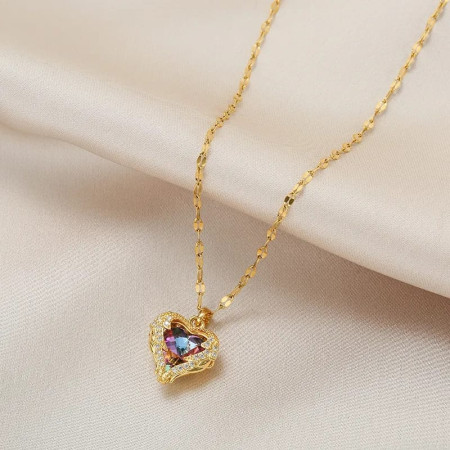 Gold plated Love locket chain