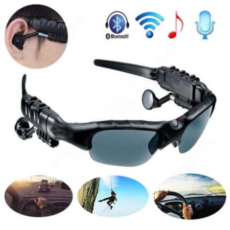 Smart Bluetooth Headphone Sunglass (নাইট ভিশন গ্লাস ফ্রি)