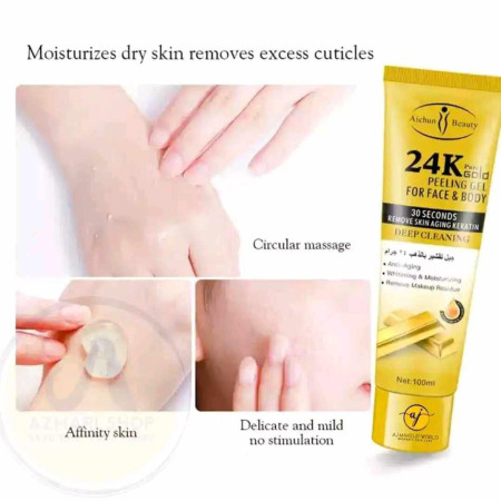 24K Gold Peelig Gel & Face Pack