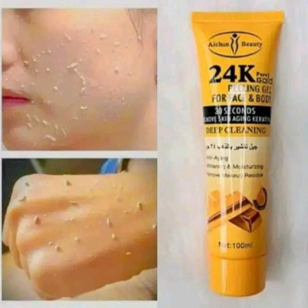 24K Gold Peelig Gel & Face Pack