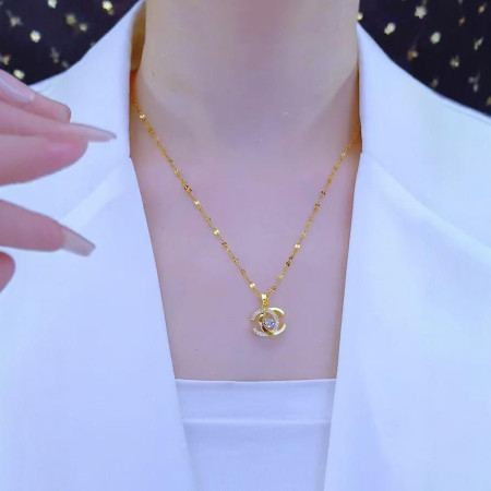 Gold plated Cross locket chain