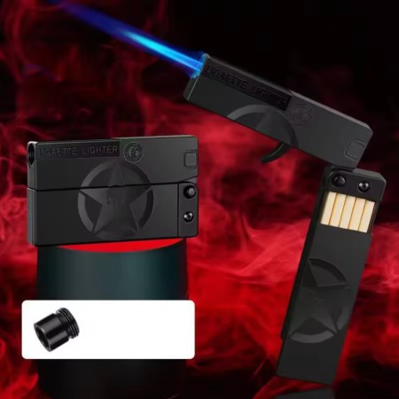 Gas Lighter Windproof & Cigarette Box