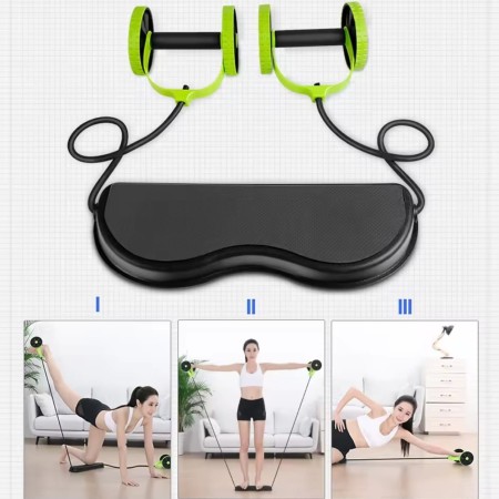 Multifunctional Double Roller Exercise Wheel