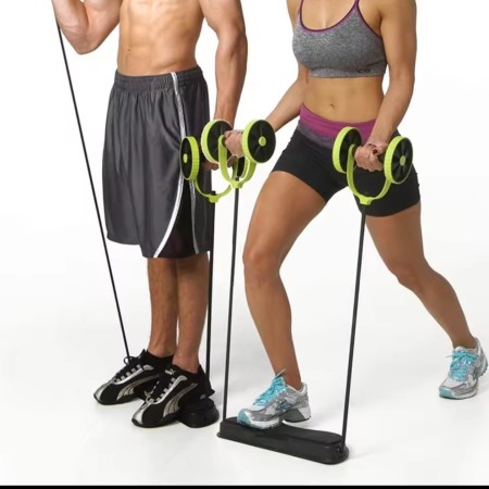 Multifunctional Double Roller Exercise Wheel