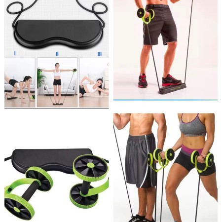Multifunctional Double Roller Exercise Wheel