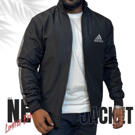 Adidas Solid Jacket Black Color