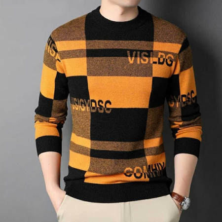 Winter Sweater For Men (Visldge Yellow color)