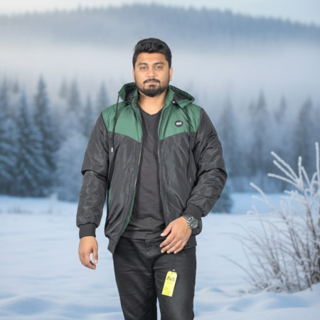 Winter Hoodie Jacket for Men ( Green Color)