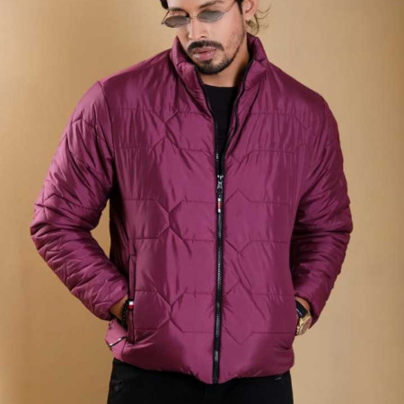 Padding Jacket Solid Maroon T