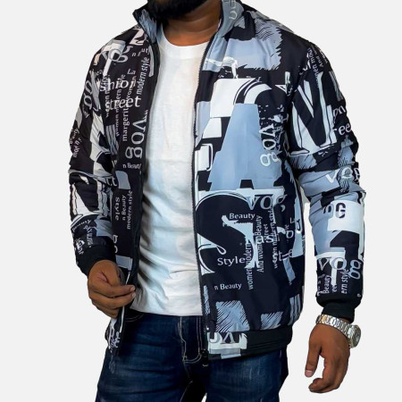 Padding Jacket Vog Sky Blue & Black