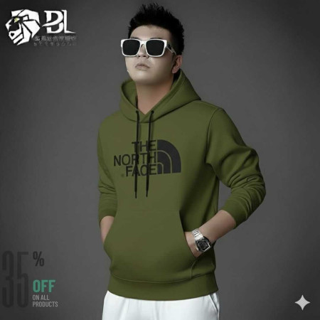 Winter Hoodies For Men (North Face Olive )