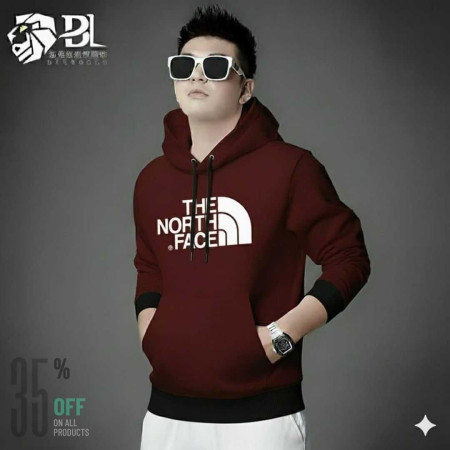 Winter Hoodies For Men (North Face Maroon)
