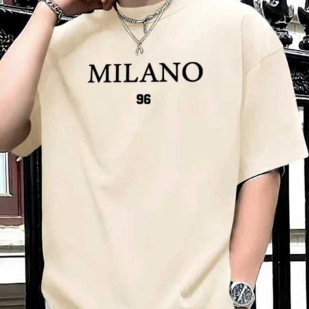 Premium Drop Shoulder T-Shirt (Milano 96 Cream)