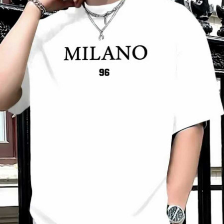 Premium Drop Shoulder T-Shirt (Milano 96 White)