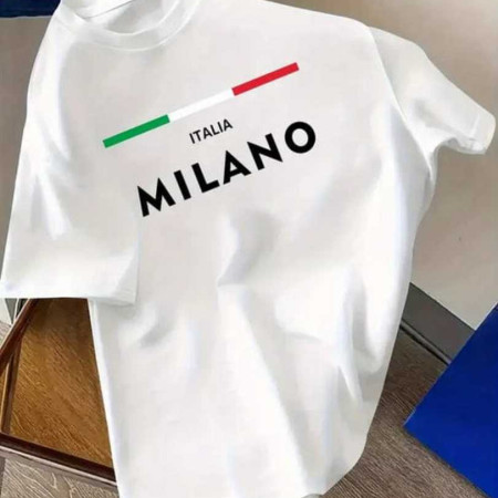 Premium Drop Shoulder T-Shirt (Milano ITALIA WHITE)