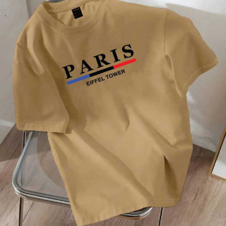 Premium Drop Shoulder T-Shirt (PARIS BISCUIT)