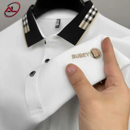 Premium Cotton Half Sleeve Polo Shirt (Bubey White)