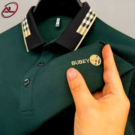 Premium Cotton Half Sleeve Polo Shirt (Bubey bottol green)