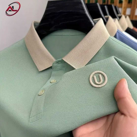 Premium Cotton Half Sleeve Polo Shirt (U logo Angur)