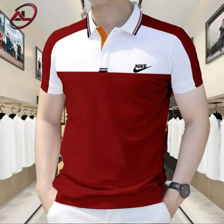 Cotton Polo Shirt (Nike Maroon)