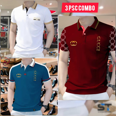৩ পিস কম্বো অফার ৯৯০ টাঁকা (Gucci solid white+G new Maroon+Gucci patrol)