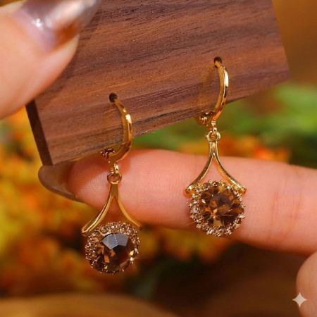 Crystal Zircon Earrings-126