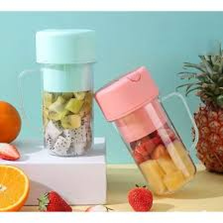 crusher juicer with Straw- Portable USB Electric juice Maker With Handle mug