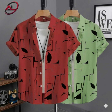 ric Ultra Soft Casual Half Sleece Summer Shirt For Men2 pcs Combo Premium China Fab