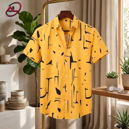 Premium China Fabric Ultra Soft Casual Half Sleece Summer Shirt For Men