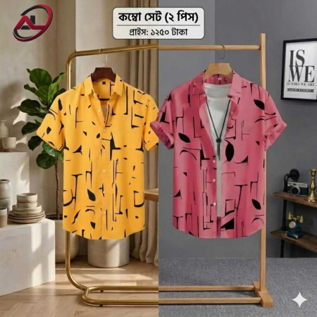 ric Ultra Soft Casual Half Sleece Summer Shirt For Men2 pcs Combo Premium China Fab