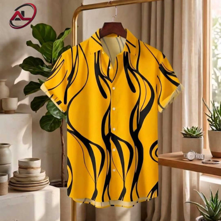 Premium China Fabric Ultra Soft Casual Half Sleece Summer Shirt For Men