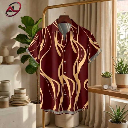 Premium China Fabric Ultra Soft Casual Half Sleece Summer Shirt For Men