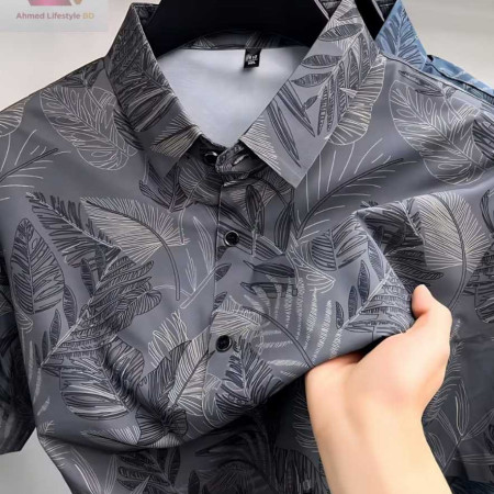 Premium China Fabric Ultra Soft Casual Half Sleece Summer Shirt For Men
