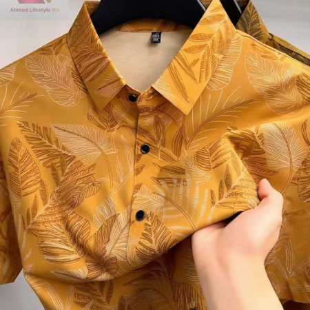 Premium China Fabric Ultra Soft Casual Half Sleece Summer Shirt For Men
