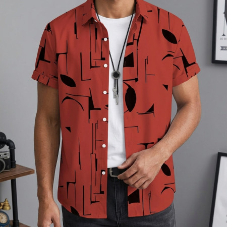 Premium China Fabric Ultra Soft Casual Half Sleece Summer Shirt For Men