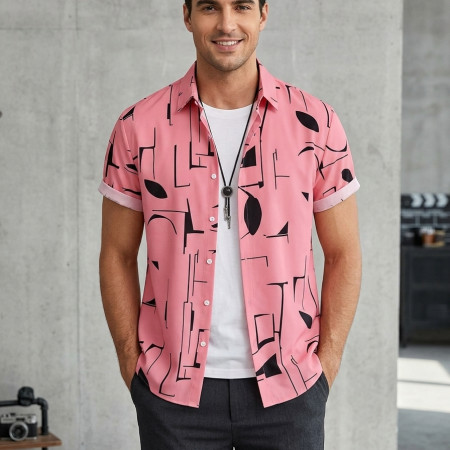 Premium China Fabric Ultra Soft Casual Half Sleece Summer Shirt For Men