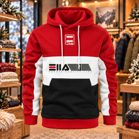 Winter Hoodies For Men (Red - Balck color)