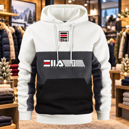 Winter Hoodies For Men (White - Black color)