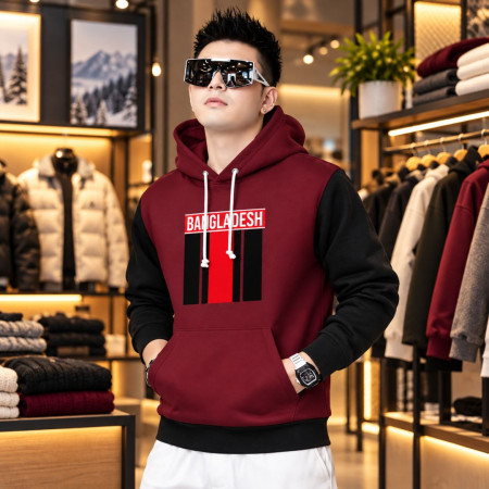 Winter Hoodies For Men (Bangladesh Maroon)