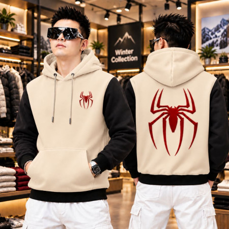 Winter Hoodies For Men (Spider Cream)